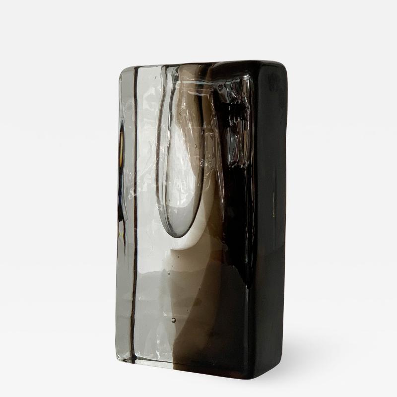 Licio Zanetti Licio Zanetti Signed Smoked Murano Glass Vase