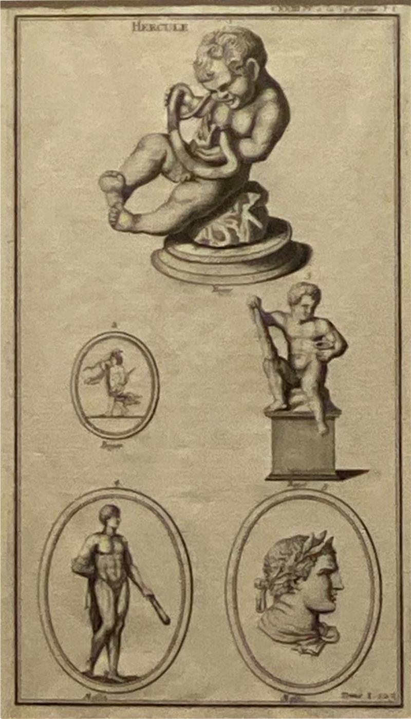 Life of Hercules Print Circa Early 20th Century