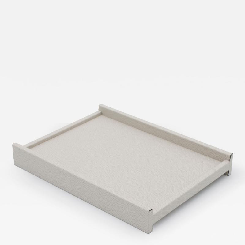 Light Gray Leather Valet Tray