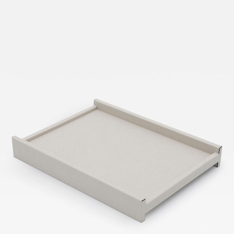 Light Gray Leather Valet Tray