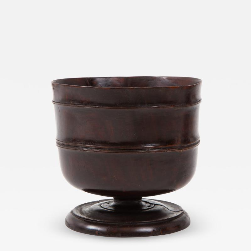 Lignum vitae wassail bowl