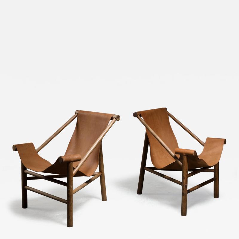 Lina Bo Bardi Lina Bo Bardi pair of Trip chairs