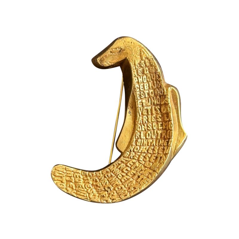 Line Vautrin French Bronze La Gloire des Phoques Brooch Line Vautrin