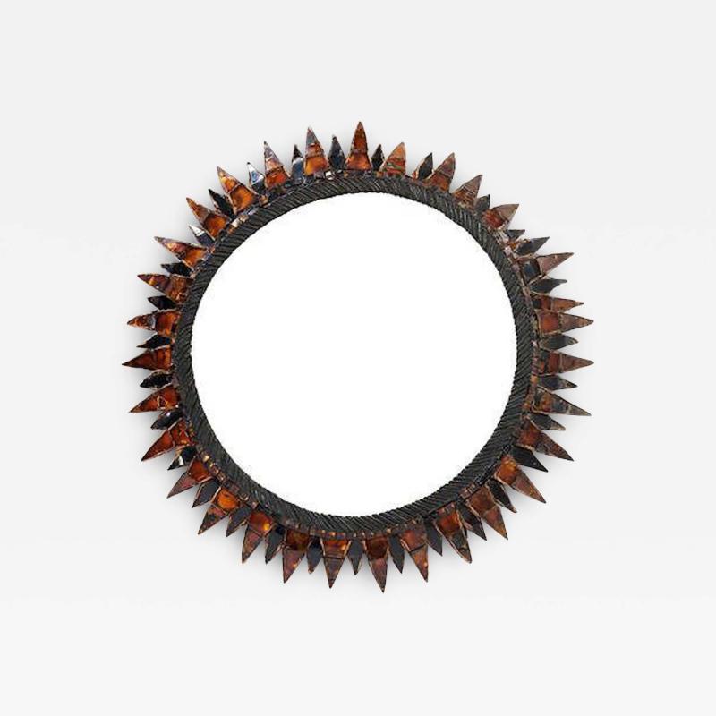 Line Vautrin RARE AND EXCEPTIONAL MIRROR SOLEIL POINTE BY LINE VAUTRIN