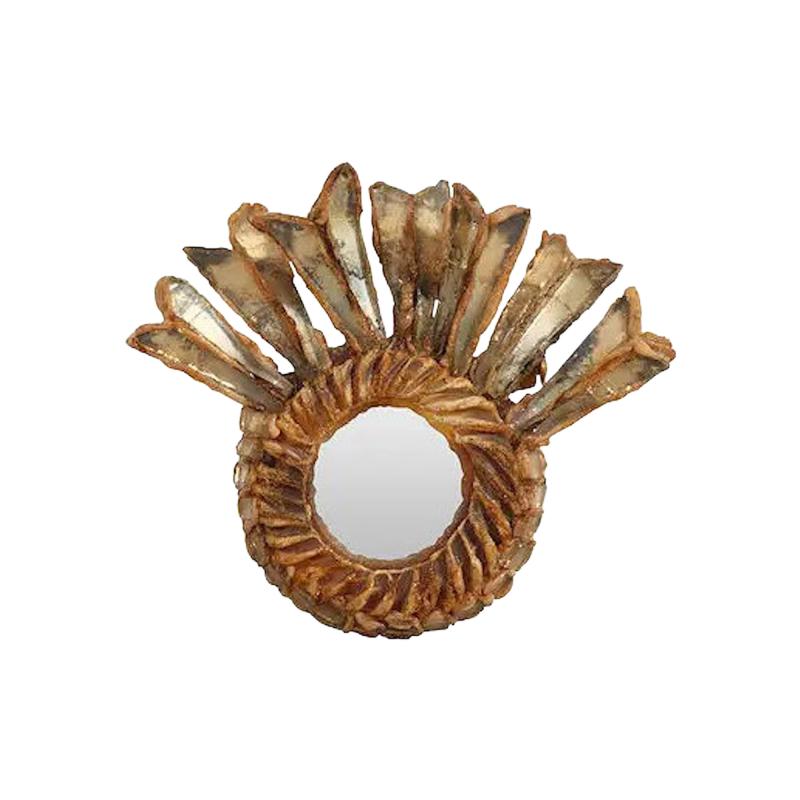 Line Vautrin Talosel resin Mirror Brooch by Line Vautrin