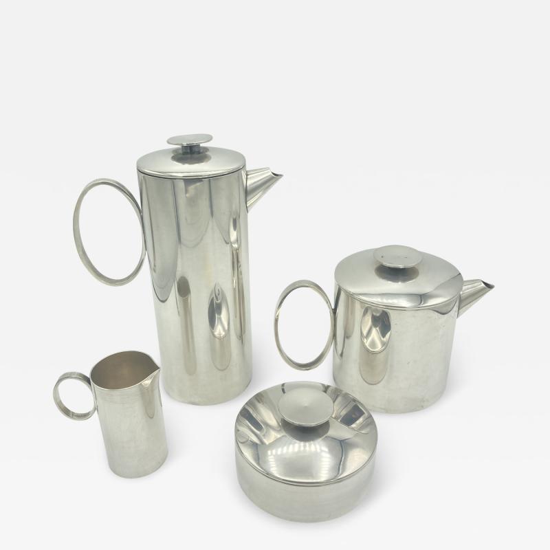 Lino Sabattini 1960s silver plated Tea set By Lino Sabattini for Christofle