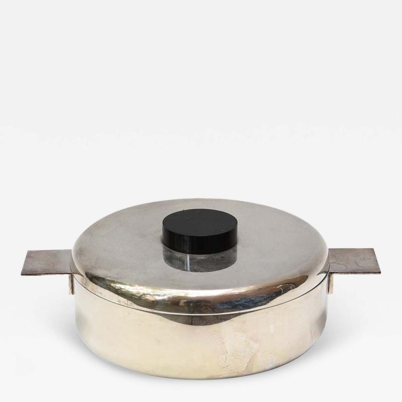 Lino Sabattini A bowl and lid silver plated by Lino Sabattini