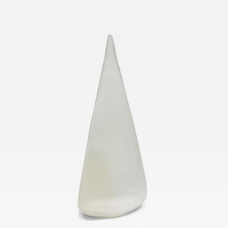 Lino Tagliapietra Large Vintage Lino Tagliapietra Murano Vetri Pyramid Lamp Two Available