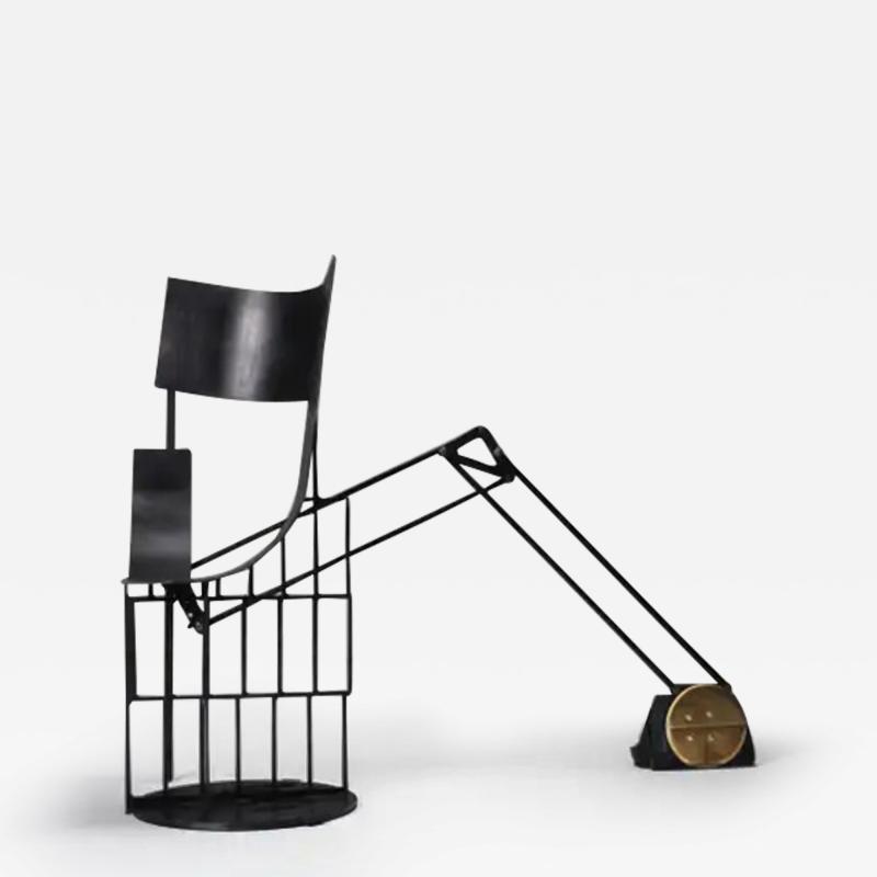 Lionel Jadot Functional art Throne Chair Black Caterpillar by Lionel Jadot 2020