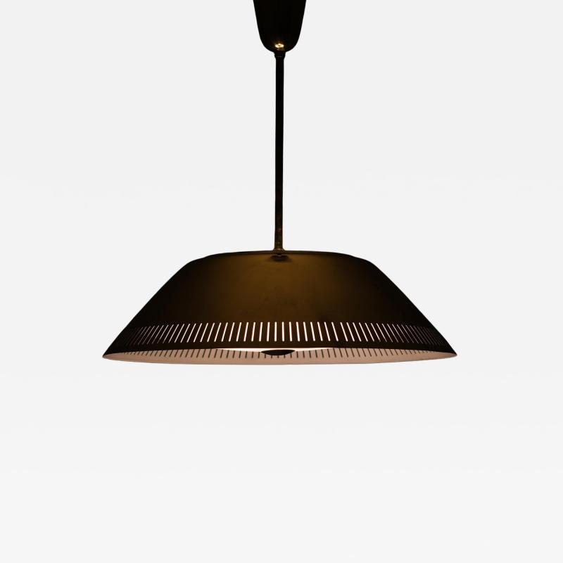 Lisa Johansson Pape Ceiling Lamp in Brass and Glass by Lisa Johansson Pape 1950s