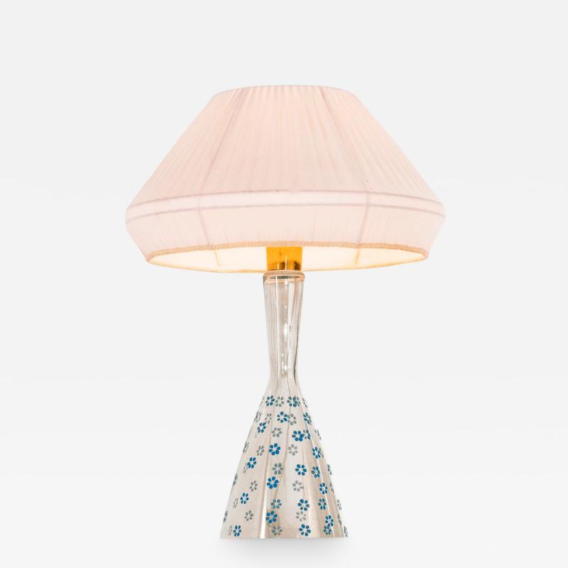 Lisa Johansson Pape Hand Painted Glass Lamp by Lisa Johansson Pape