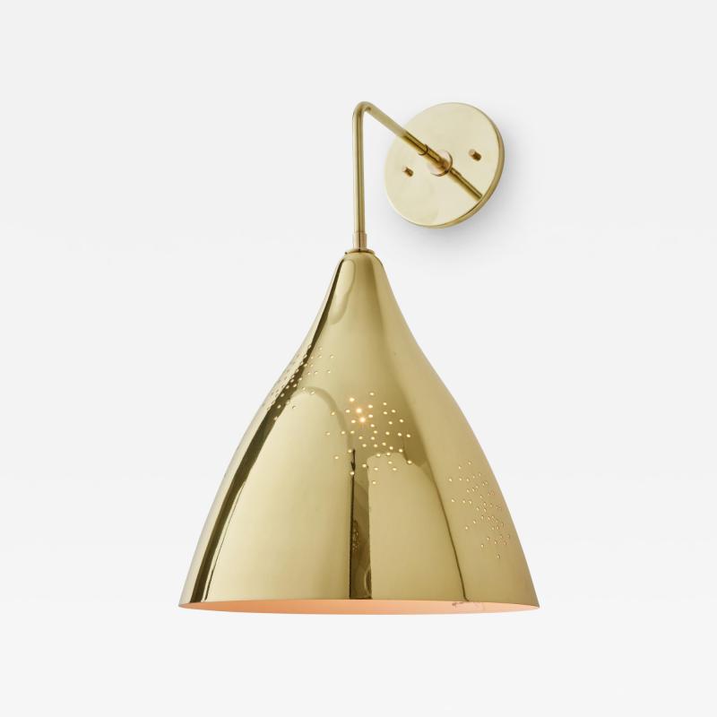 Lisa Johansson Pape Large Lisa Johansson Pape 270 Perforated Brass Wall Lamp