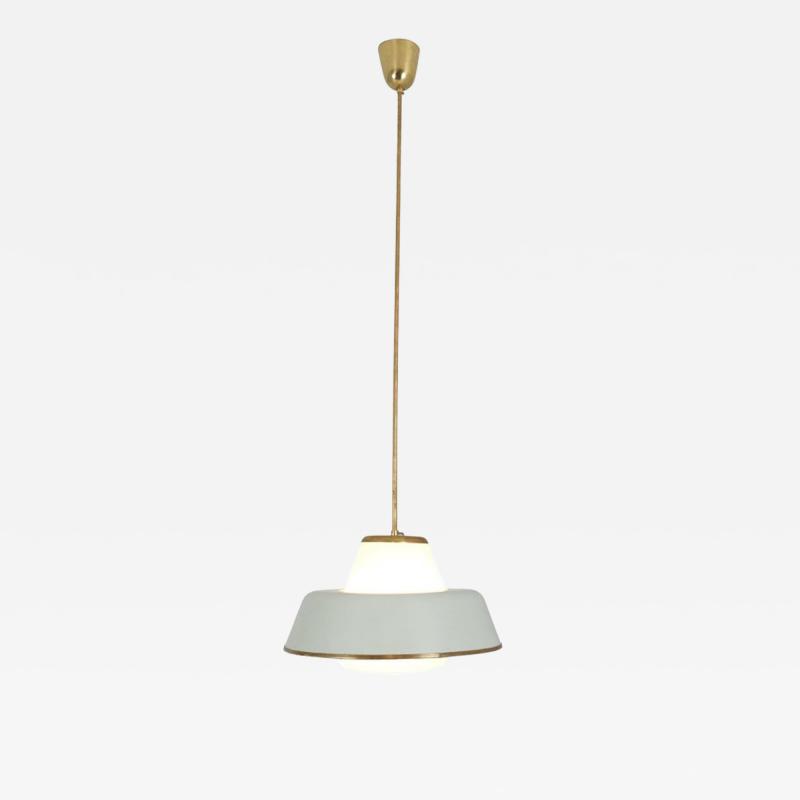 Lisa Johansson Pape Lisa Johansson Pap UFO Pendant 61 347 Glass Brass White Orno 1950s