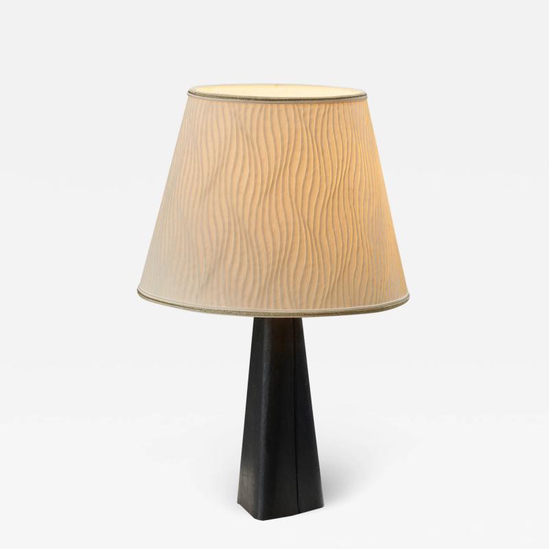 Lisa Johansson Pape Lisa Johansson Pape Leather and Brass Table Lamp for Orno Finland 1960s