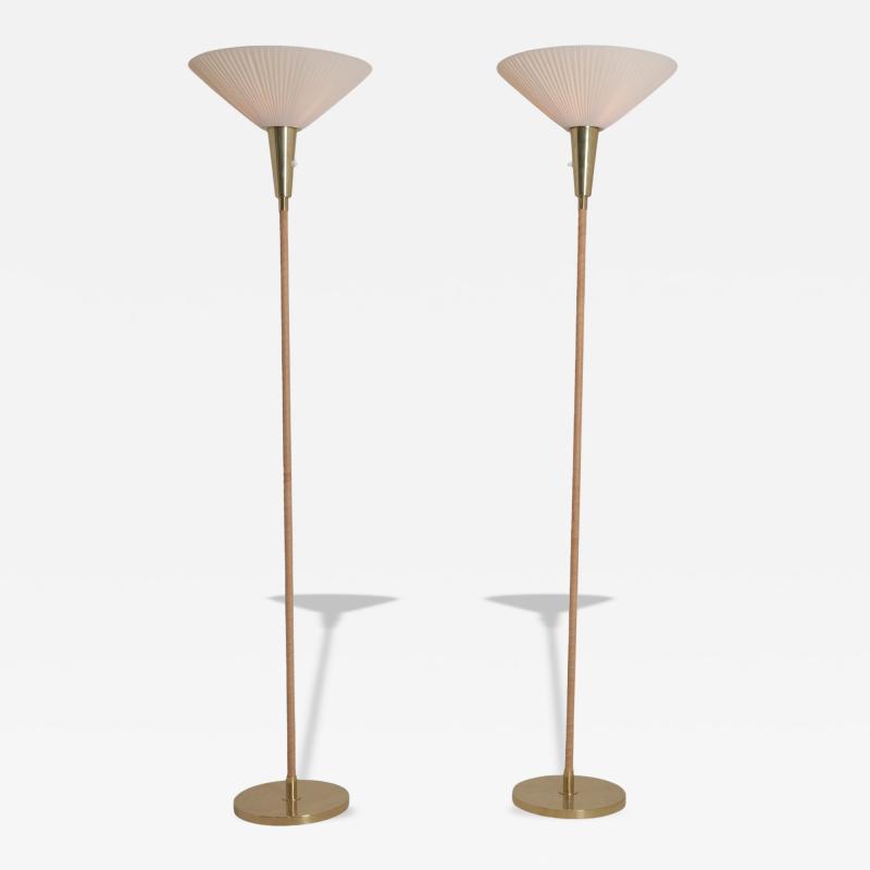 Lisa Johansson Pape Pair of Sizable Lisa Johansson Pap Floor Lamps Model 30 075 Orno 1950s