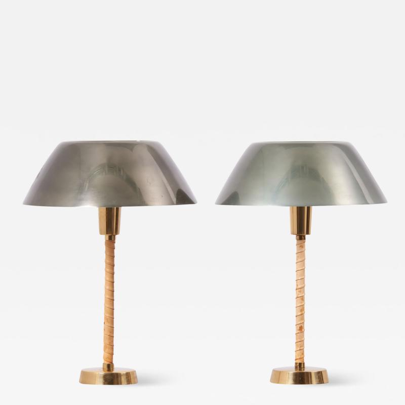 Lisa Johansson Pape Senator Table Lamps Model 940025 by Lisa Johansson Pape for Orno Finland Pair