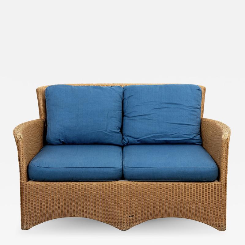 Lloyd Loom Wicker Style Loveseat