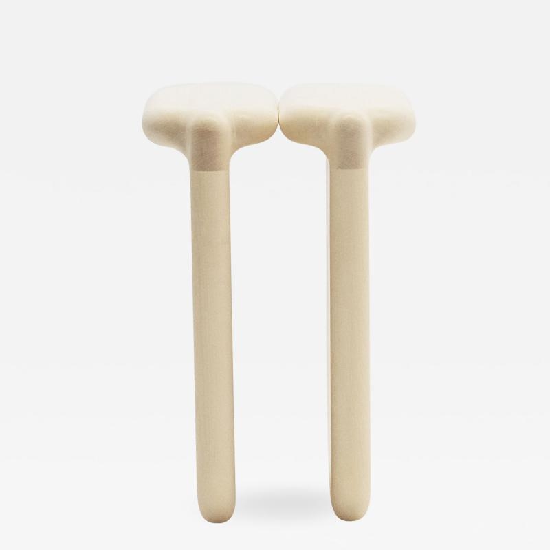 Lo c Bard Stool Bone III Hand Sculpted Signed Loic Bard