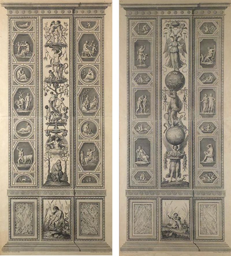 Logge di Rafaele nel Vaticano Giovanni Battista Valpato Italy c 1790