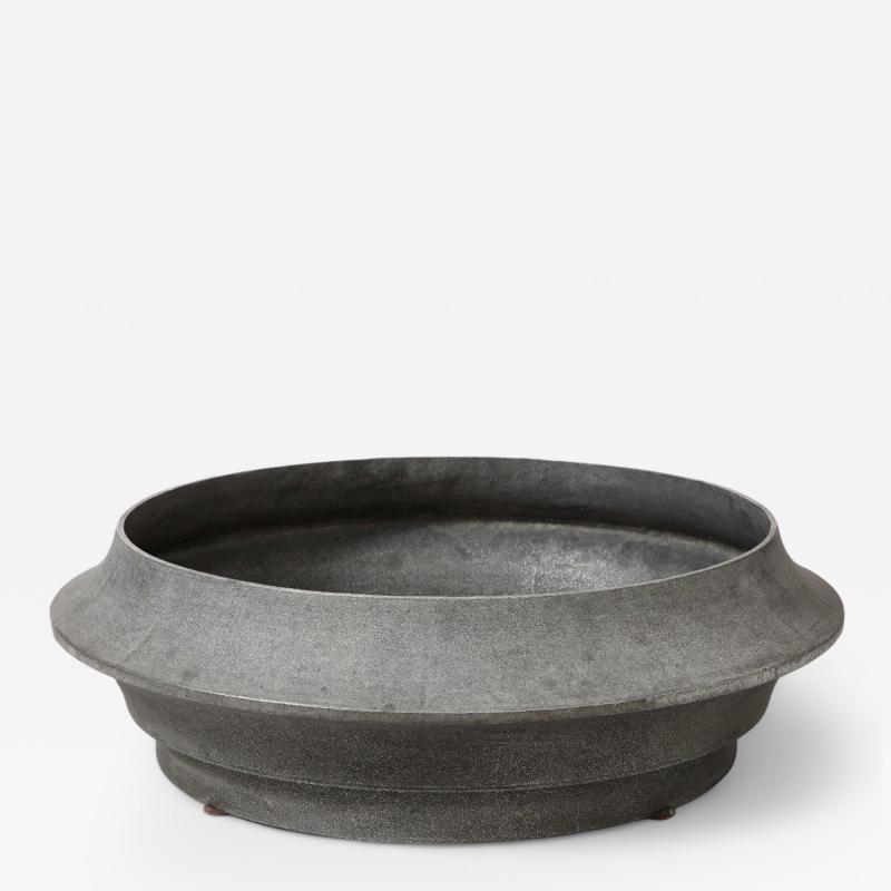 Lorenzo Burchiellaro Aluminum Modernist Planter by Lorenzo Burchiellaro Italy c 1962