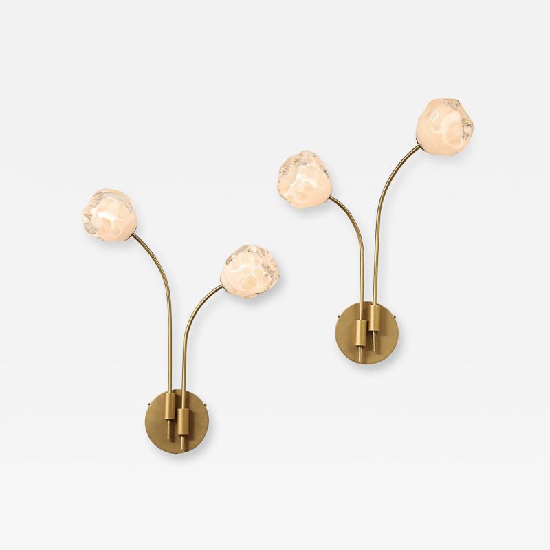 Lorin Silverman Pair of Morel Sconces by Lorin Silverman