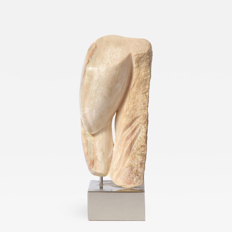 Lorraine Stimmel Modernist Abstract Figurative Sculpture in Exotic Marble by Lorraine Stimmel
