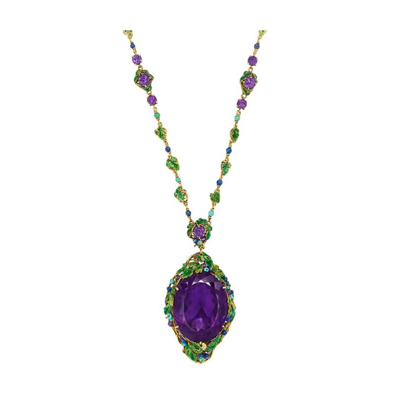 Louis Comfort Tiffany Louis Comfort Tiffany for Tiffany Co Pendant Necklace