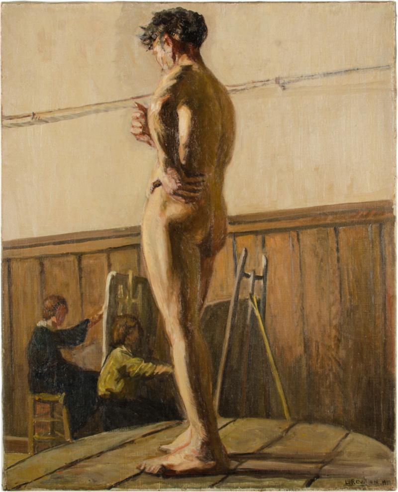 Louis Henri Revillon Louis Henri Revillon French 19th Century Nude Male Model