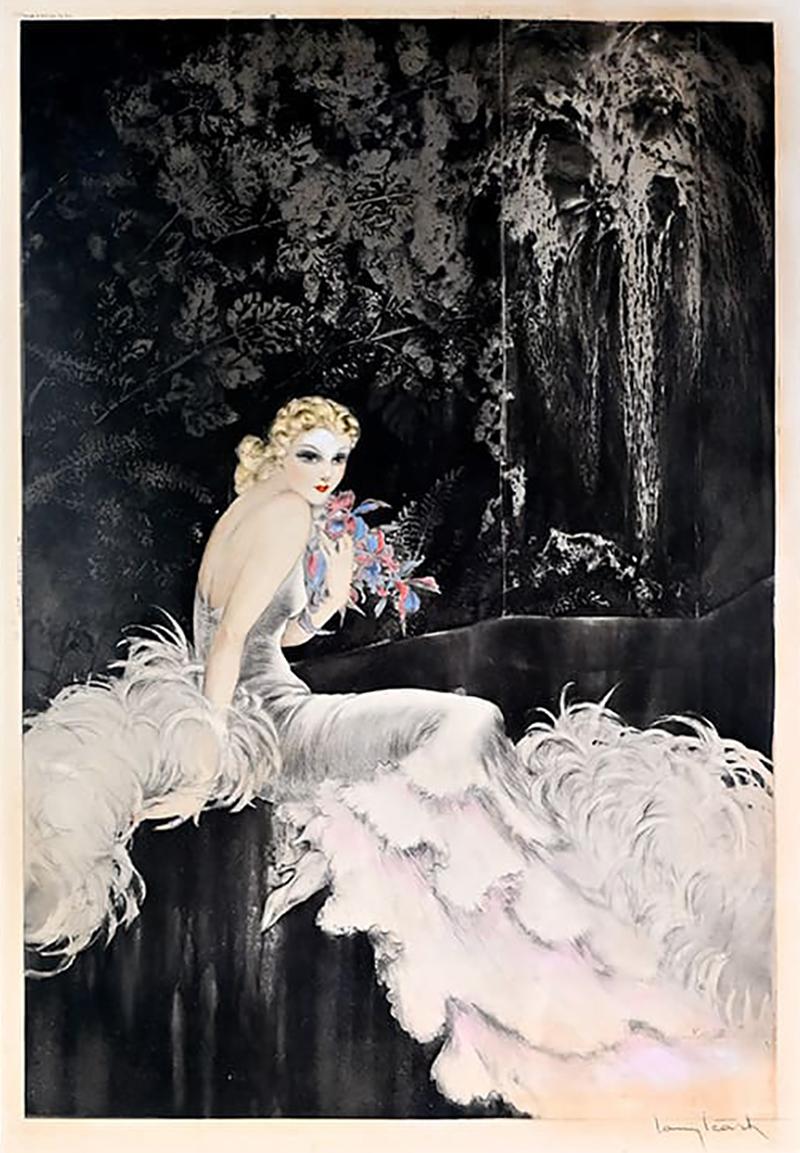 Louis Icart 1937 Louis Icart Etching Orchids 