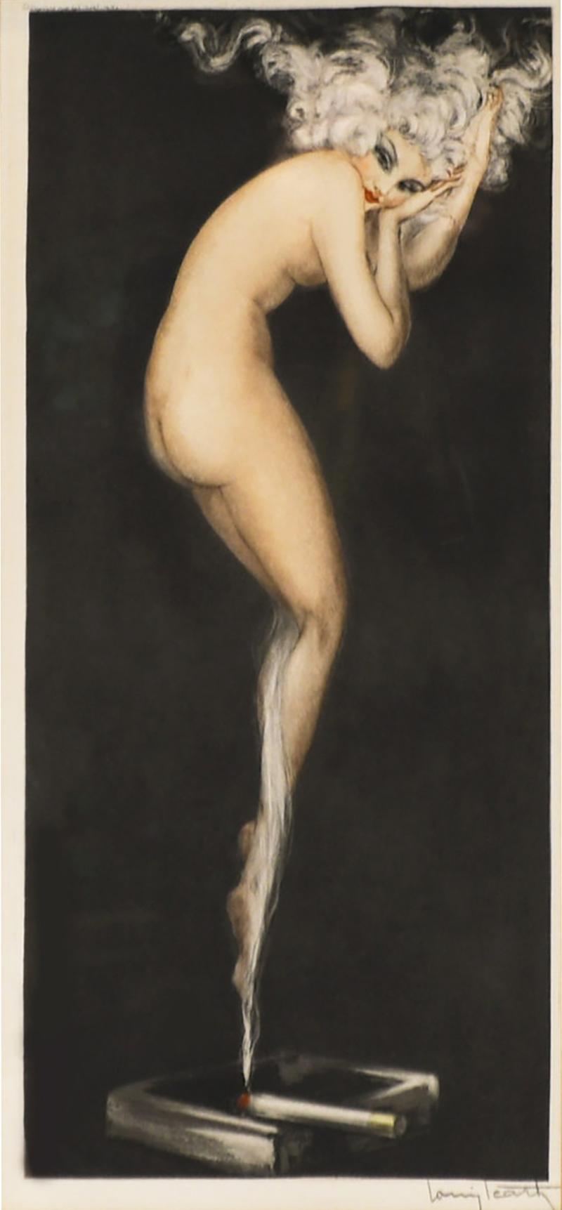 Louis Icart Illusion 1940 by Louis Icart Signed