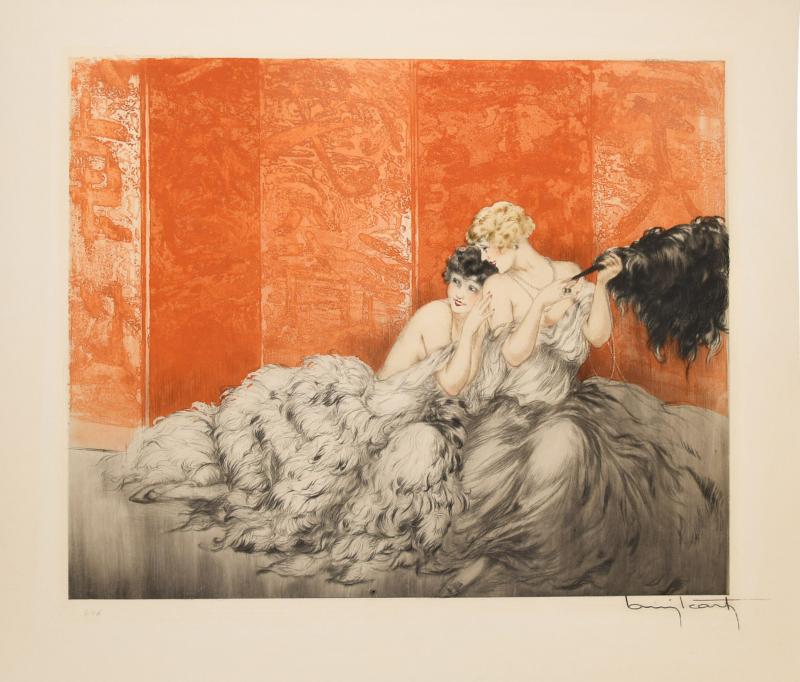 Louis Icart Mockery by Louis Icart Signed
