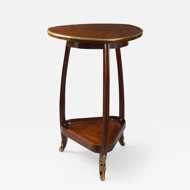 Louis Majorelle French Art Nouveau Triangular Table by Louis Majorelle