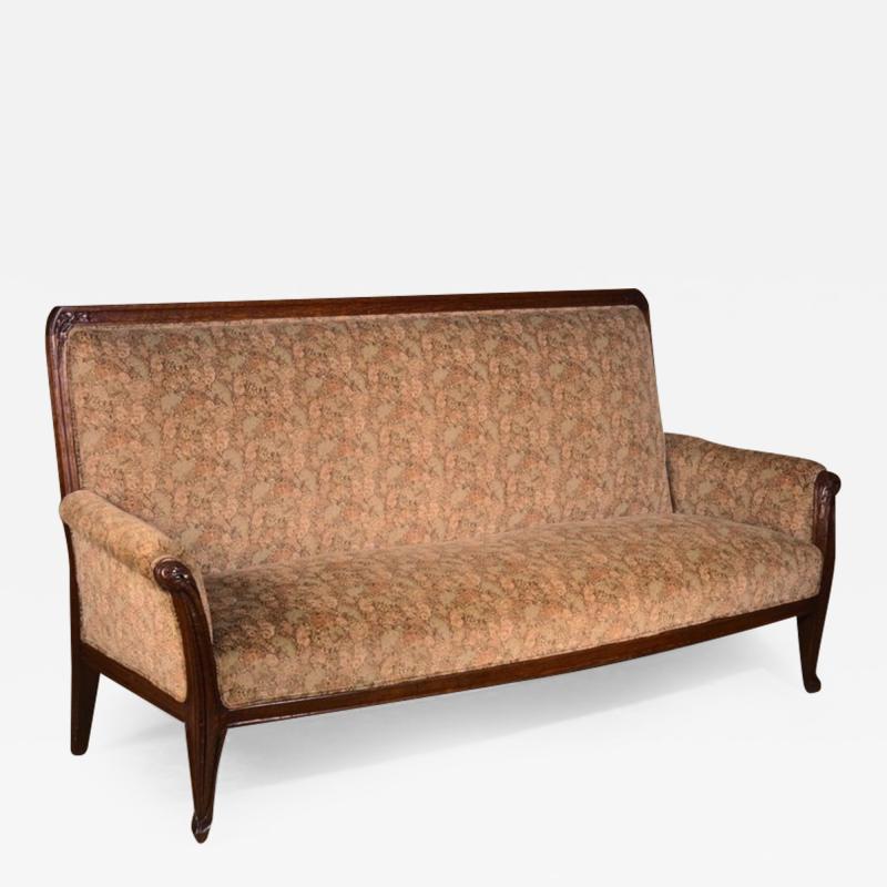 Louis Majorelle Louis Majorelle Art Nouveau Full Length Sofa