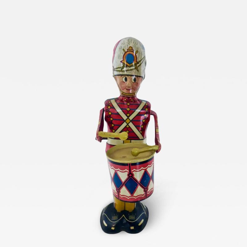 Louis Marx and Company Drummer Boy Tin wind up Toy by Louis Marx New York City circa 1940s
