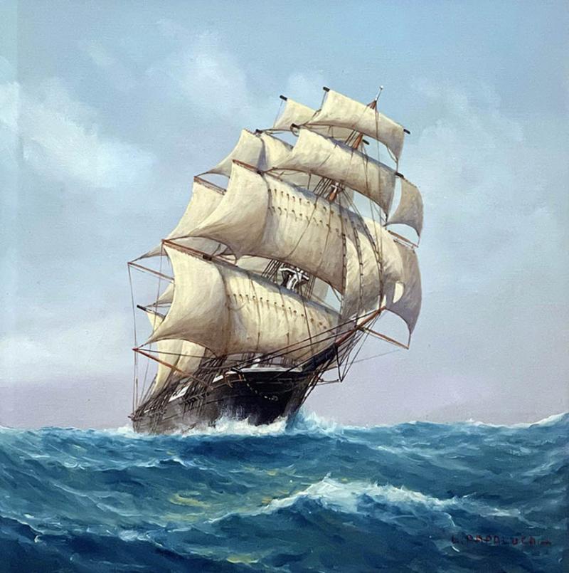 Louis Papaluca Full Sail Clipper Ship