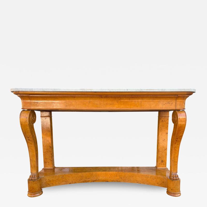Louis Philippe Burl Ash Console Desserte