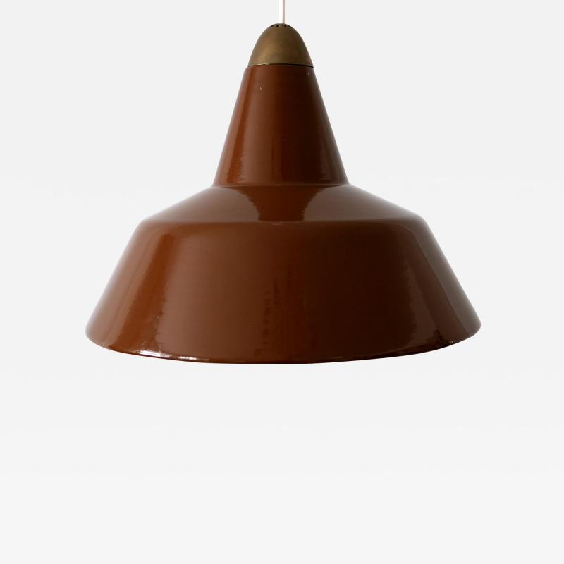 Louis Poulsen Mid Century Modern Enameled Pendant Lamp by Louis Poulsen Denmark 1960s