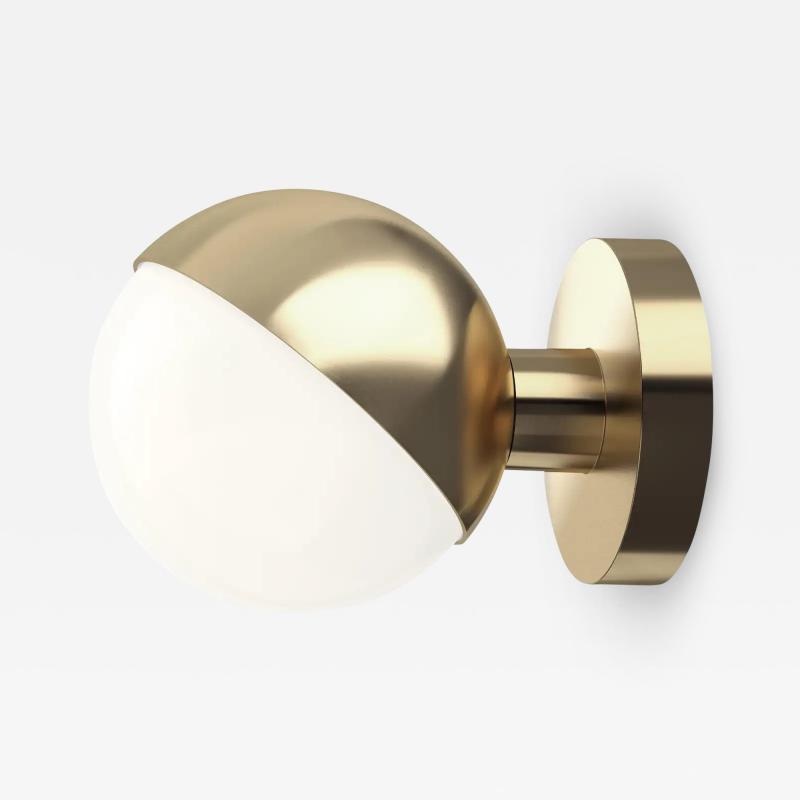 Louis Poulsen Vilhelm Lauritzen VL Studio Brass and Glass Wall Lamp for Louis Poulsen