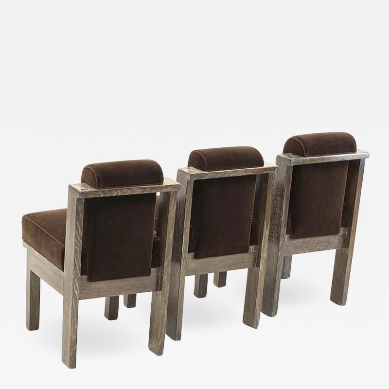 Louis Sognot Louis Sognot set of UAM modernist three office chair