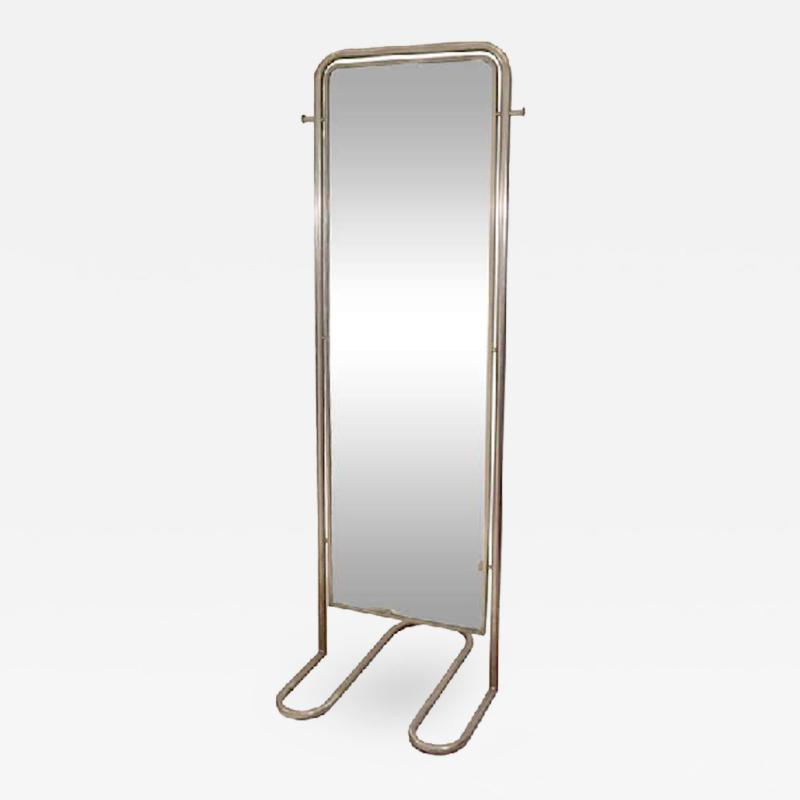 Louis Sognot Spectacular Modernist Art Deco Full Length Mirror by Louis Sognot