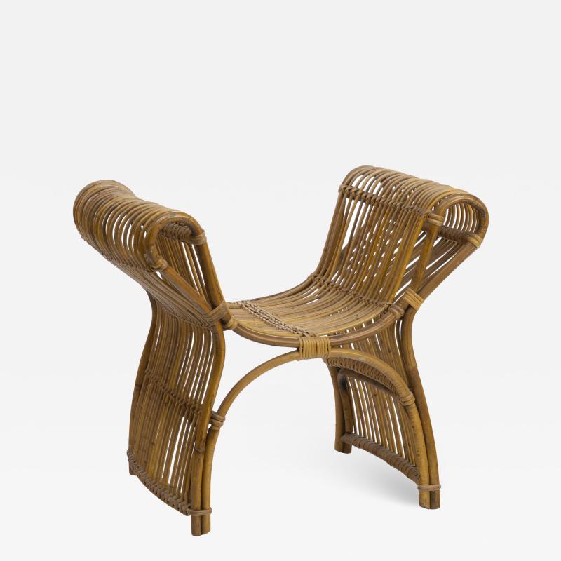 Louis Sognot louis sognot attributed superb rattan throne shaped bench