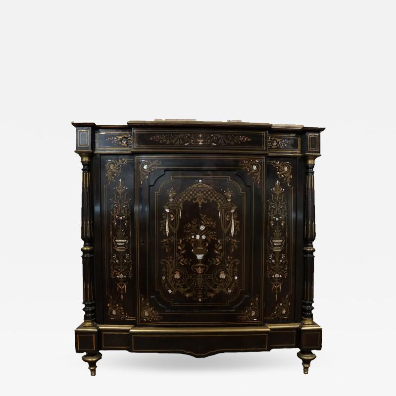 Louis VI Chinoiserie Cabinet with mother of pearl Inlay Circa 1850