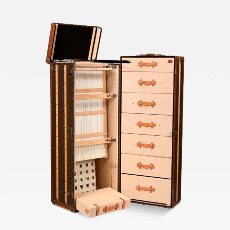 Louis Vuitton Louis Vuitton Large Steamer Trunk Monogram Canvas Leather Special Order