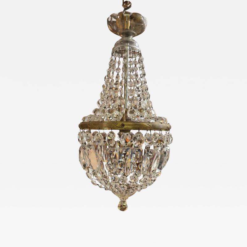 Louis XV French Crystal Chandelier Basket Chandelier