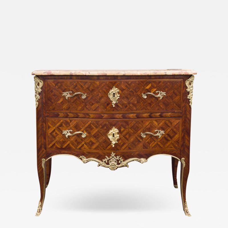 Louis XV Kingwood And Parquetry Commode