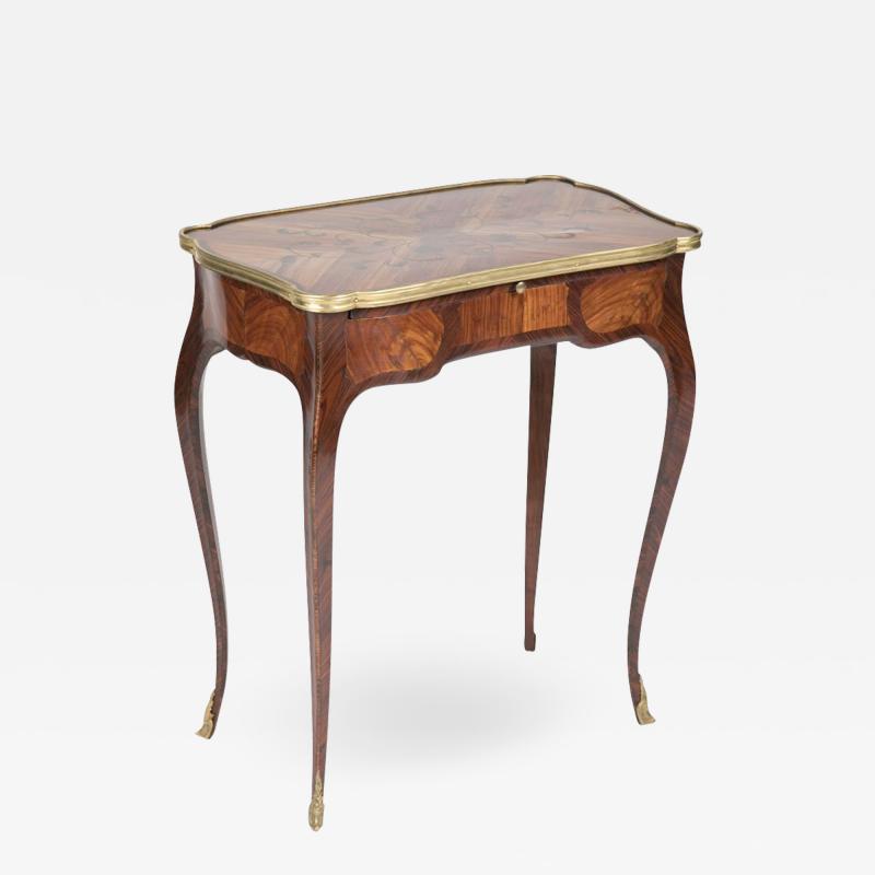 Louis XV Marquetry Veneered Bronze Mounted Side Table