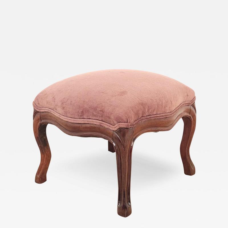 Louis XV Style Carved Stool France 1920s