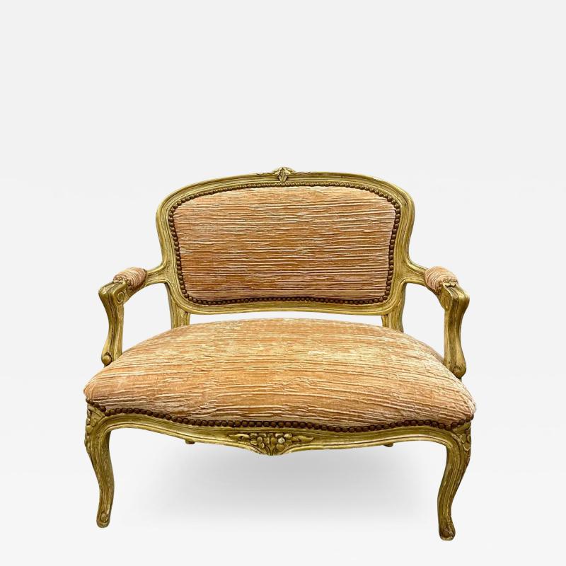 Louis XV Style Diminutive Settee Loveseat Painted French