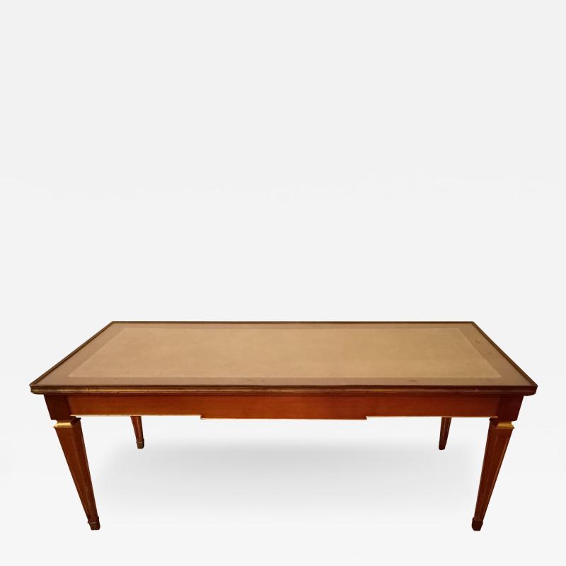 Louis XV Style Glass Top Jansen Style Coffee Table