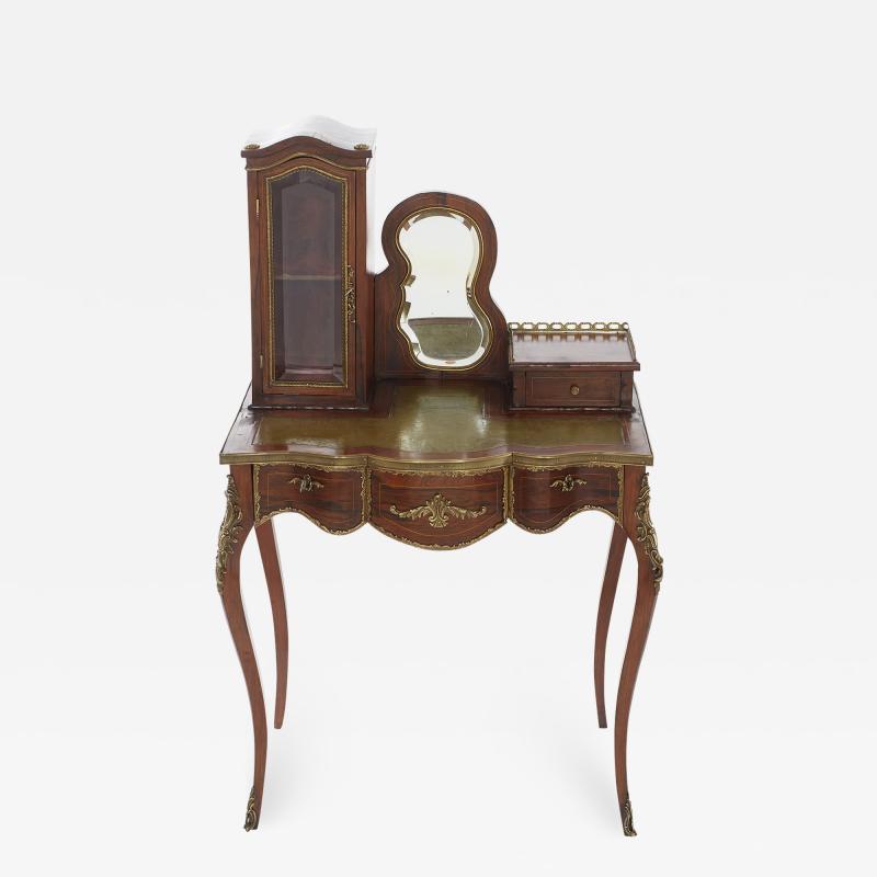 Louis XV Style Leather Top Ladies Writing Desk